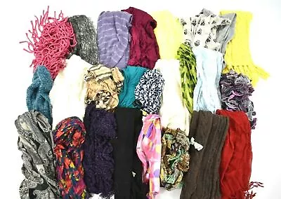 Wholesale Bulk Lot Of 25 Scarves Mixed Scarf Infinity Warp Muffler Square Knit • $21.82