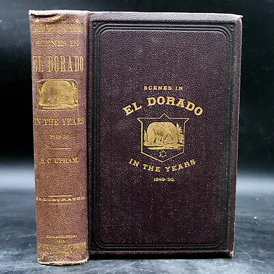 1878 Notes Of A Voyage To California Gold Rush El Dorado Sacramento Rare Signed • $299.95