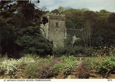 £0.50 • Buy #548 WALES Souvenir Postcard ST. BRYNACH CHURCH, NEVERN, PEMBROKESHIRE 