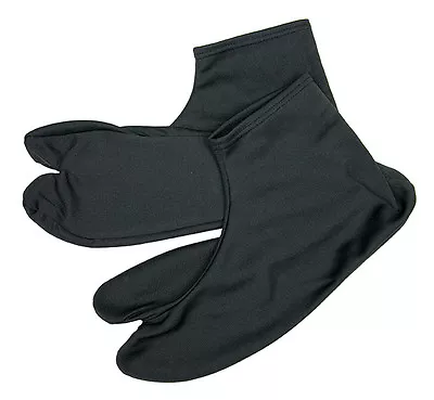 Japanese Traditional TABI Socks Kimono Yukata Stretch Type Black From JAPAN • £9.32