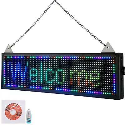 VEVOR LED Scrolling Sign Display Board 27x 8 In Full Color Programmable Board • $61.74