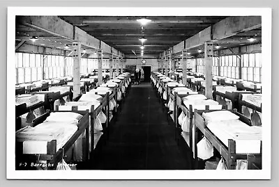 RPPC US Naval Training Station Barracks Interior Bunk Beds VTG Real Photo Unused • $8.95