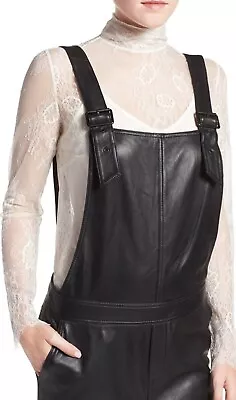 Olivia Palermo + Chelsea  28 Leather  Overalls  Size XS ( Excellent Condition ) • £120.52