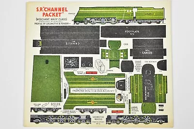 Genuine 1947 Modelcraft Micromodel Card Sr Channel Packet Loco Kit • £5