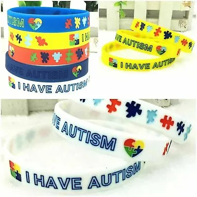 £2.89 • Buy Autism Wristband Silicone Kids / Adult I Have Acceptance Children Bracelet Blue