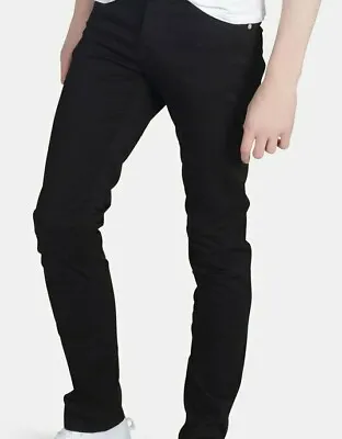 Men Jeans Monkee Genes Dean UK 32 Black MG0768JN • £74.99