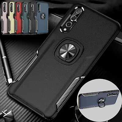 Case For Huawei P20 Lite Pro P30 Armour Shockproof Ring Holder Phone Back Cover • £2.99