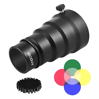  Flash Mount Snoot+Honeycomb  Filter Kit F Flash Monolight Strobe R4G5 • $13.15