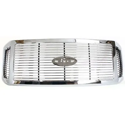 Grille For 2006-2007 Ford F-250 Super Duty F-350 Super Duty Chrome Plastic • $108.73