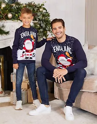 £19.99 • Buy Threadbare Mens Boys Crew Neck England Knitted Christmas Jumper