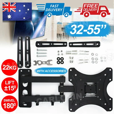 $20.95 • Buy Full Motion TV Wall Mount Bracket Swivel Tilt 32 37 40 42 50 52 55 Inch LED LCD