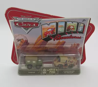 Pixar Sarge And Lightning McQueen The World Of Cars Mini Adventures Boot Camp • $9.95