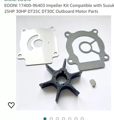 17400-96400 Suzuki Water Pump Impeller Kit 2 Str Outboard DT 25C 30C Motor • $15