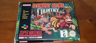 Donkey Kong Country Super Nintendo - CIB - SNES PAL Version - FREE POSTAGE • $158.88