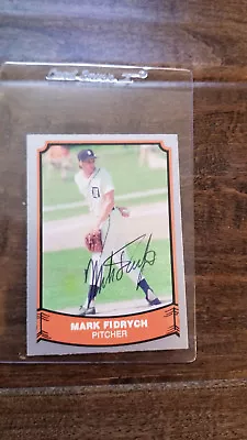 1988 Pacific Signed Auto Card Mark The Bird Fidrych Detroit Tigers Red Sox # 62 • $19.99