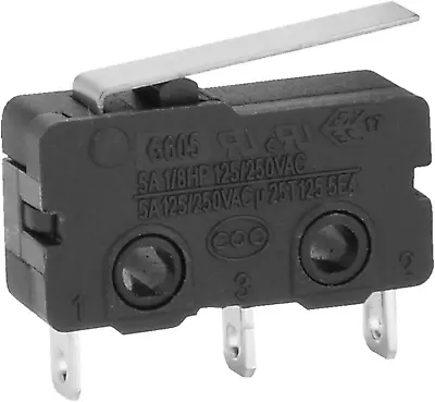 AC 250V 5A SPDT 1NO 1NC Short Straight Hinge Lever Mini Micro Switch • $6.99