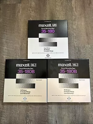 Maxell XLI 35-180B + UD 35-180 Reel Lot New In Box • $219.99