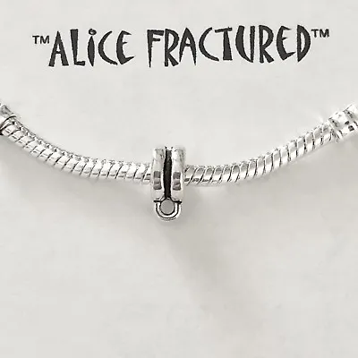 Silver Bail Connector Double European Bracelets Necklaces Slider USA Seller 1222 • $1
