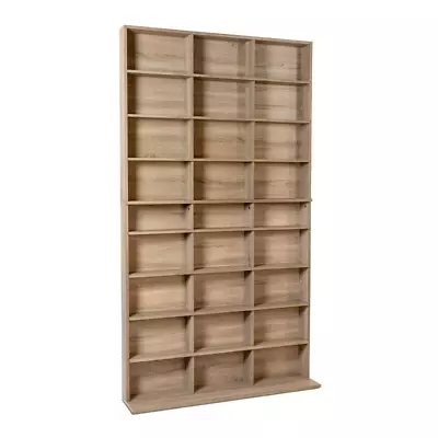 Atlantic Media Storage Cabinet Adjustable Weathered Oak Wall Anchor Kit 9-Shelve • $134.52