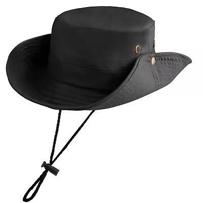 Wide Brim Sun Hat Neck Flap UV Protection Hiking Fishing Cap For Men Women USA • $11.99