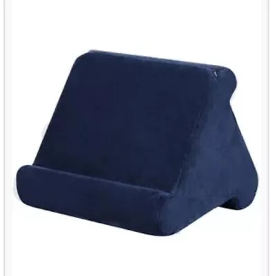 UK IPad Laptop Holder Tablet Multi-Angle Pillow Lap Stand Phone Cushion NAVY • £12.99