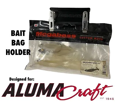 Bait Bag Holder Track Mount AlumaCraft AlumaTrac - Tournament Fishing Organizer • $20