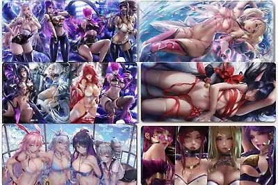Anime Sexy Girls Mousemat Big Playmat Game Mouse Pad PC Laptop Table Mat • $16.99