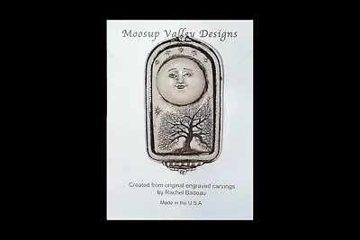 Moon Tree Pin/Pendant. Moosup Valley Rachel Badeau Scrimshaw Etched • $33.15