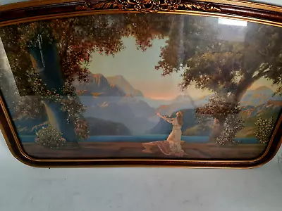 Antique R Atkinson Fox Art Deco Framed Lithograph DAWN Ca. 1920 • $110