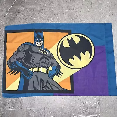 Batman Bat Signal DC Comics Vintage 2001 Standard Pillowcase USA • $21.80