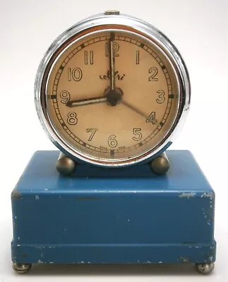 Antique Colibri Swiss Made Alarm Clock With Music Box Alarm • $65