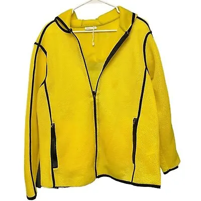 $29.70 • Buy ZARA Sport Women's Yellow/black Jacket Full Zipper Size Medium Front Pockets