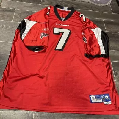 Reebok Authentic Atlanta Falcons Michael Vick 7 Black Jersey 4 Xl Sewn • $110.50
