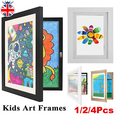 2/4Pcs A4 Art Frames Photo Frame Drawing Portfolio Storage Kids Artwork Display • £8.68