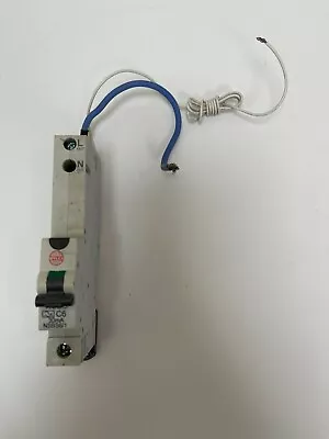 £15.89 • Buy WYLEX 6 AMP RCBO C TYPE NH TYPE 30ma 6ka 230v DIN RAIL MOUNT 40°C NSBS6/1 (W33)