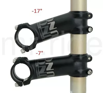 UNO -7°/-17° Bike Stem 31.8 X 60/70/80/90/100/110/120/130mm Black-Light Weight • $27.95