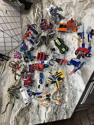 Transformer Junk Yard Huge Lot Mixed Years And Models Vehicles Figures -E • $64.86