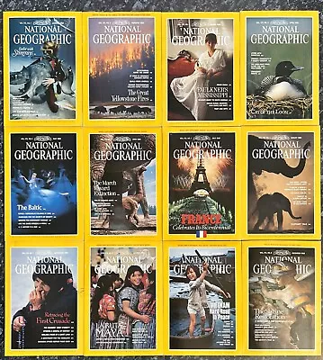 National Geographic Magazines Year 1989 Complete Set • $12