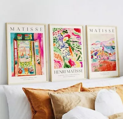 Canvas Print Henri Matisse - Set Of 3 A3 Unframed Art • £19.50