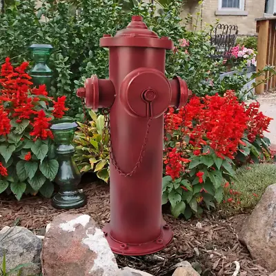 $112.08 • Buy Vintage Metal Fire Hydrant Large Statue 23 In. H 