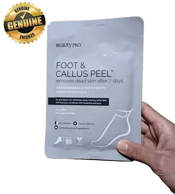 1 Pair Beauty Pro Foot & Callus Peel Sachet Removes Dead Skin After 7 Days 40ml • £7.77