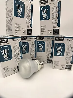 Case Of 6 TCP R20 Compact Fluorescent Light Bulb 9 W Indoor And Outdoor Use • $15
