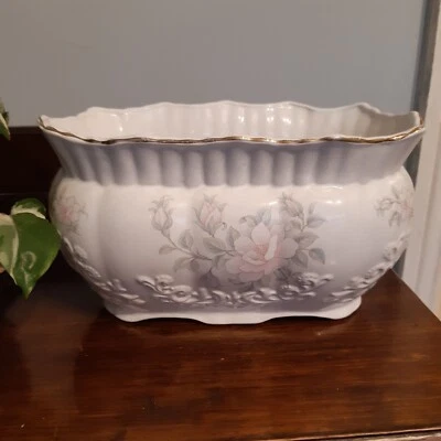 £18 • Buy Vintage Ceramic Floral Double Planter Trough Maryleigh Pottery Staffordshire 