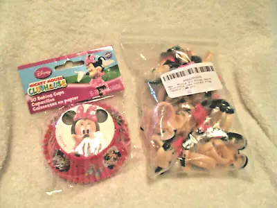 Wilton~MIckey Mouse Clubhouse~MinnieCupcake Liners~50 Count~Micky & Minnie Rings • $2.90