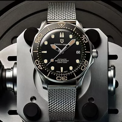 Pagani Design PD1667 Men’s Luxury Mechanical Mesh Watch NH35 Japan Seiko • £110