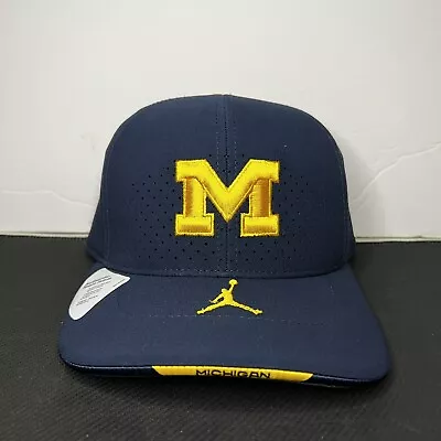 Nike Air Jordan Michigan Wolverines On Field Aerobill Hat Sz S/M NEW* DC4632-419 • $29.95