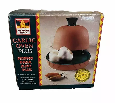 Terra Cotta Garlic Roaster Garlic Onion Chilis Oven Baker Mexican Fiesta • $14.97