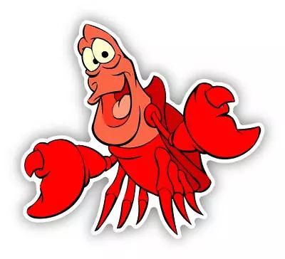 Sebastian Sticker Decal Laptop Wall Car Phone Little Mermaid Cartoon  • $4.20