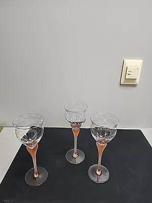 3 Vintage Mikasa Sea Mist Wine Glasses With Frosted Stems • $31.50