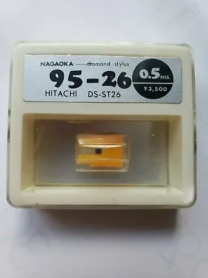 NAGAOKA 95-26 Hitachi DS-ST26 Record Needle Diamond Stylus 0.5mil • £83.69